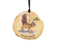 Dřevěná medaile letokruh veverka